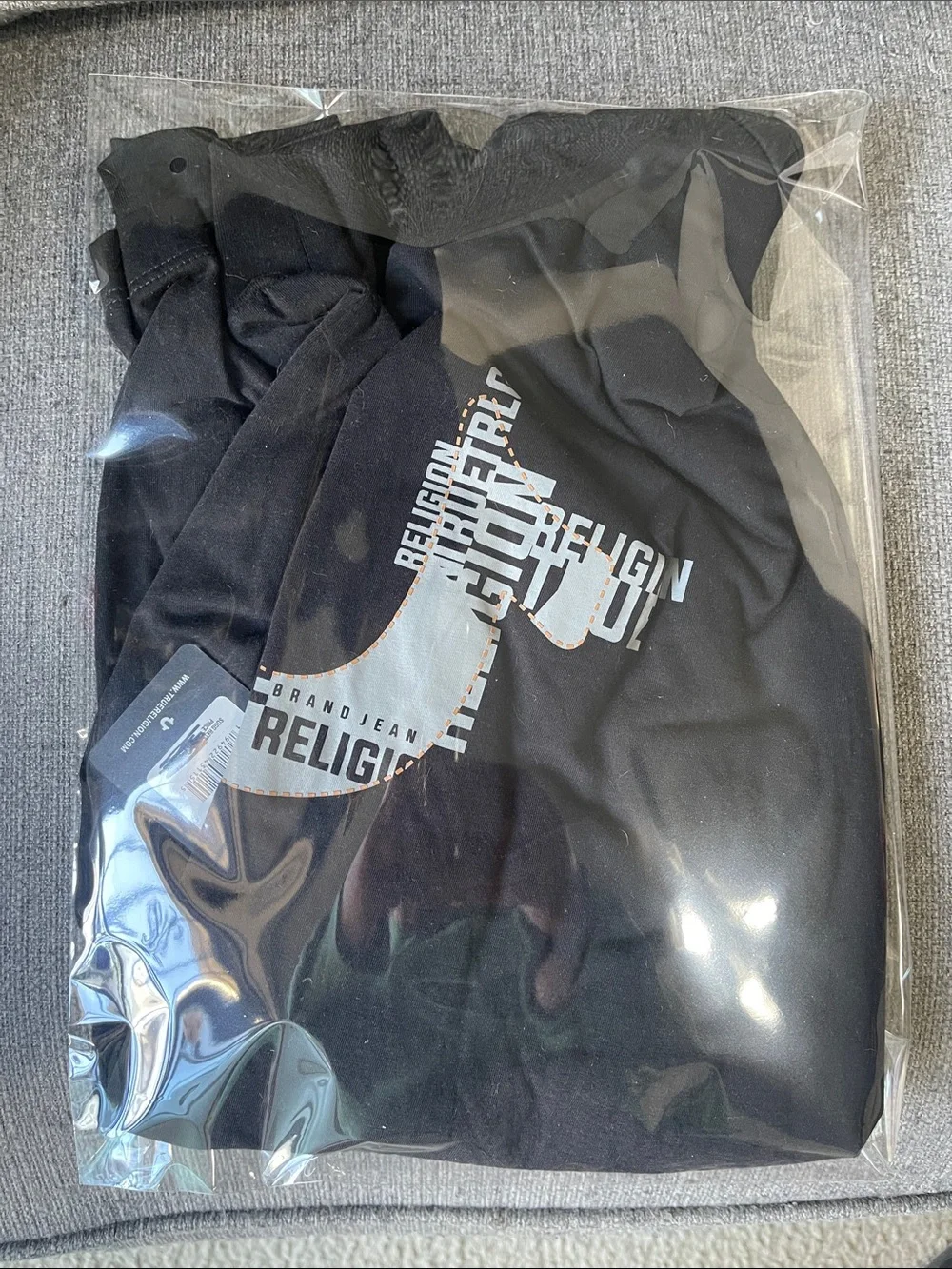 Men’s True Religion - Black Long-Sleeve Logo Tee